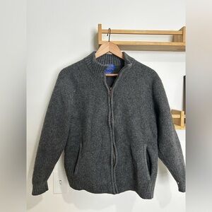 Pendleton Lambswool & Cashmere Blend Gray Sweater Large